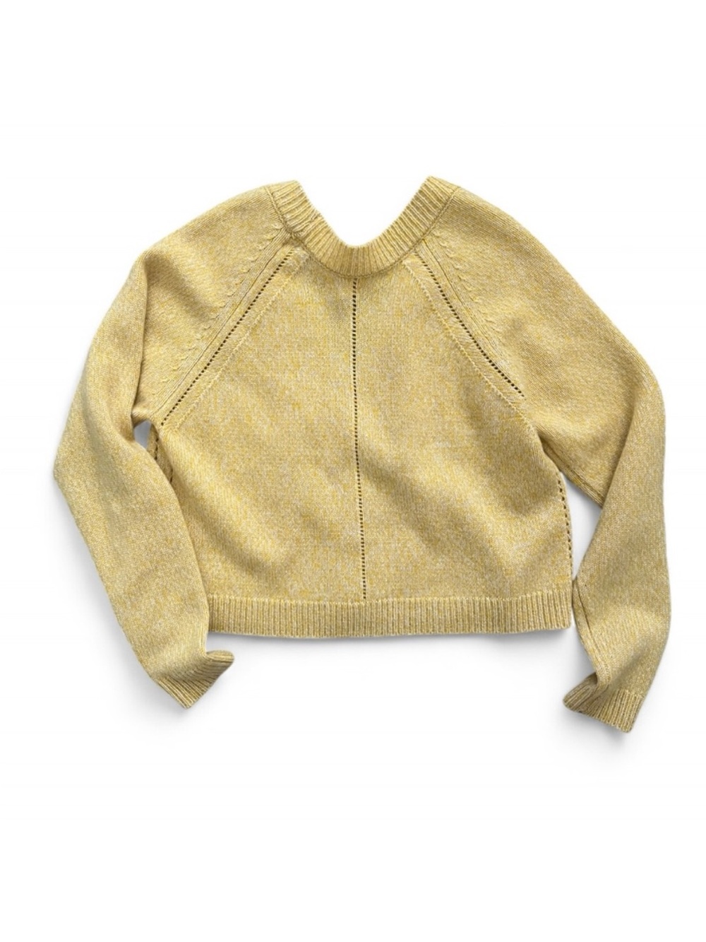 Ba&sh Carila Yellow Cashmere Cardigan, size Small - Picture 6 of 12